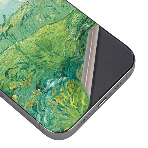 Green Wheat Fields by Vincent van Gogh iPhone 16e Skin